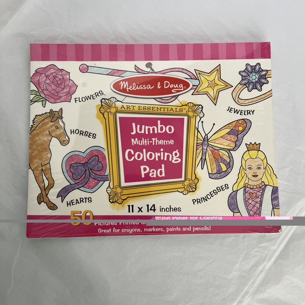 Melissa & Doug —Jumbo Coloring Pad - Multi Theme - brand new & sealed  XL
